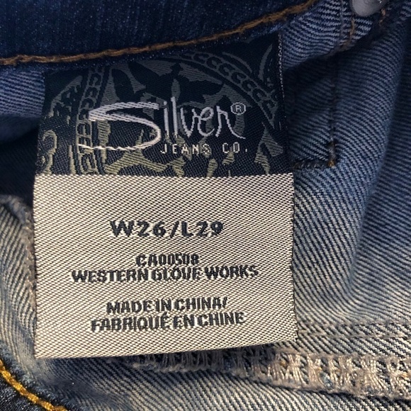 SILVER Women’s Blue Jean Jeggings 1/2 CAMDEN ROSE - Picture 7 of 14